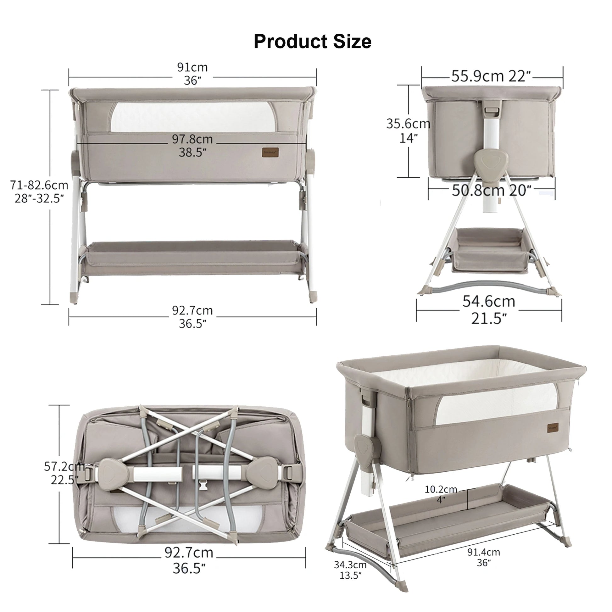 Rocking Crib Portable Baby Bassinet - Free Shipping