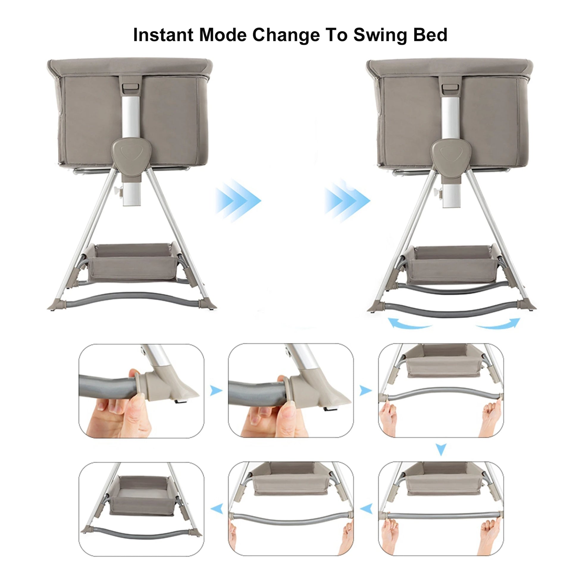 Rocking Crib Portable Baby Bassinet - Free Shipping