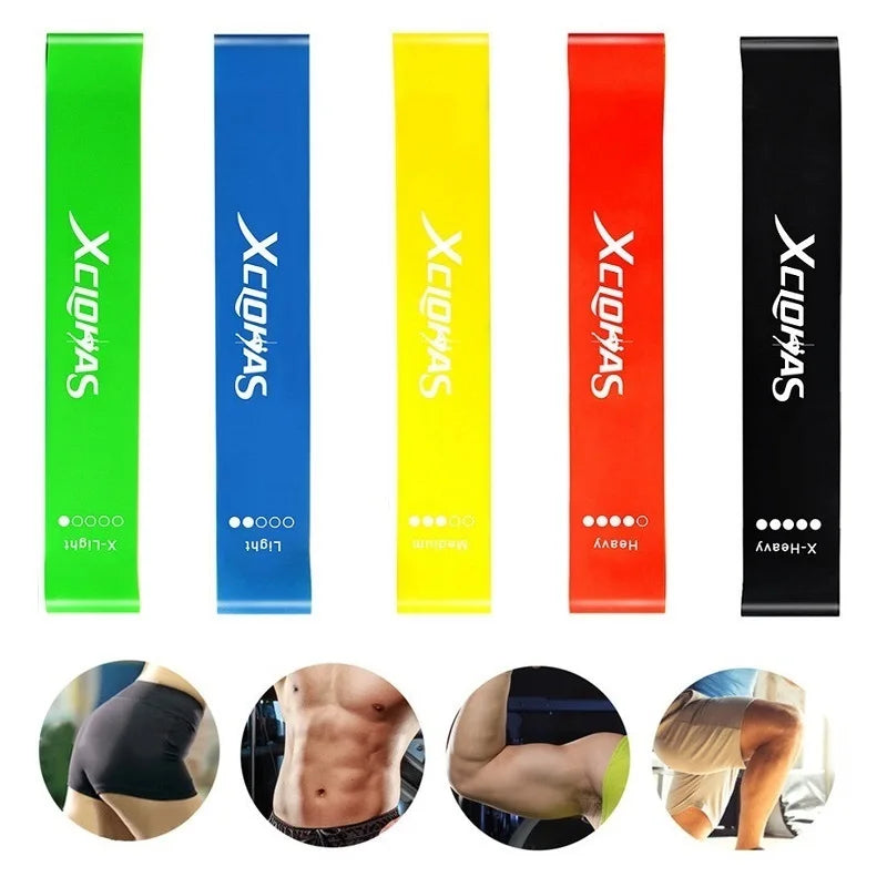 Strength Training Yoga Bands - 4/5 Levels for Men & Women