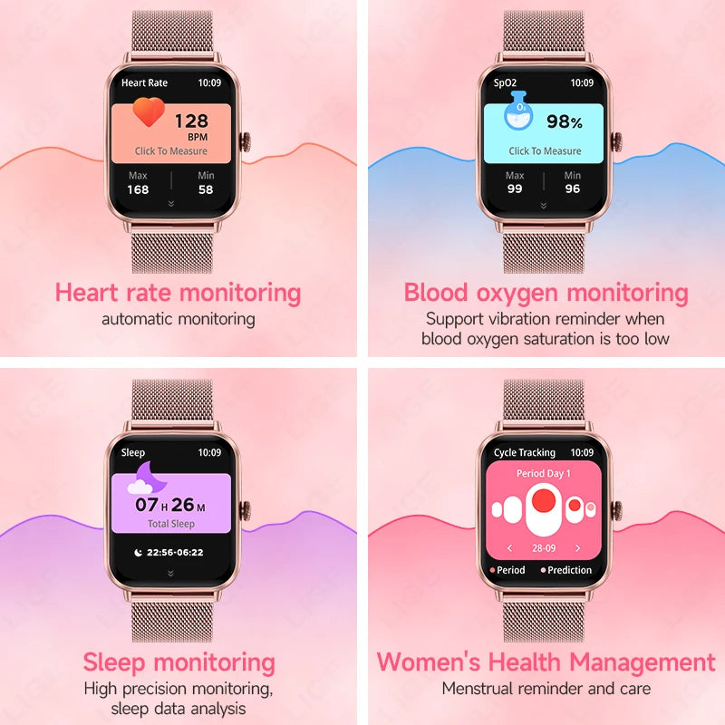  2025 HD Smart Watch: Wireless Dialing & SOS Fitness