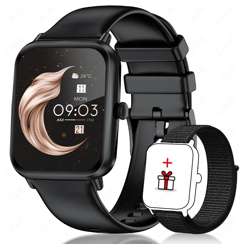  2025 HD Smart Watch: Wireless Dialing & SOS Fitness