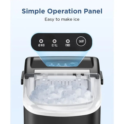 Ice Maker Countertop, 26.5lbs/Day, Self-Cleaning Portable