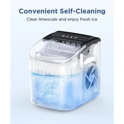 Ice Maker Countertop, 26.5lbs/Day, Self-Cleaning Portable