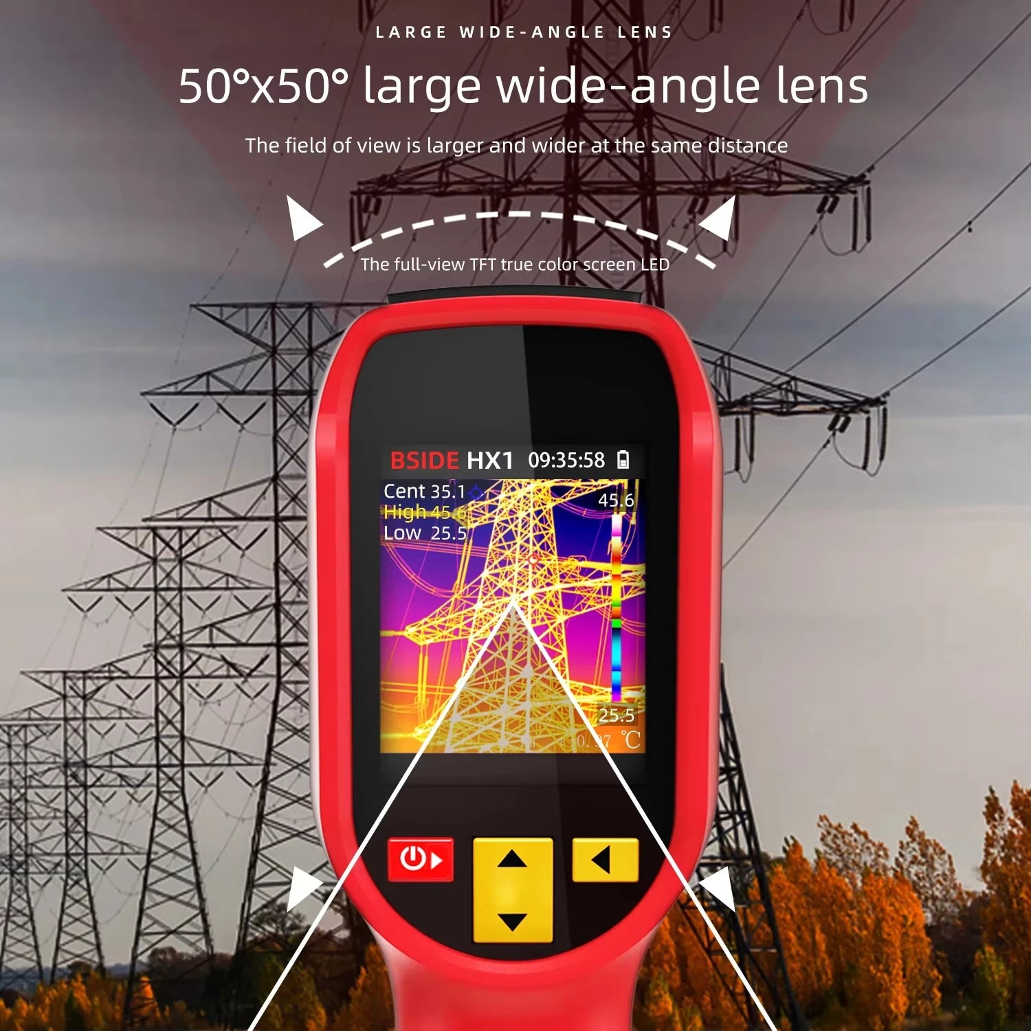 Handheld Thermal Camera HX1 -20~550C, 100x100IR Resolution