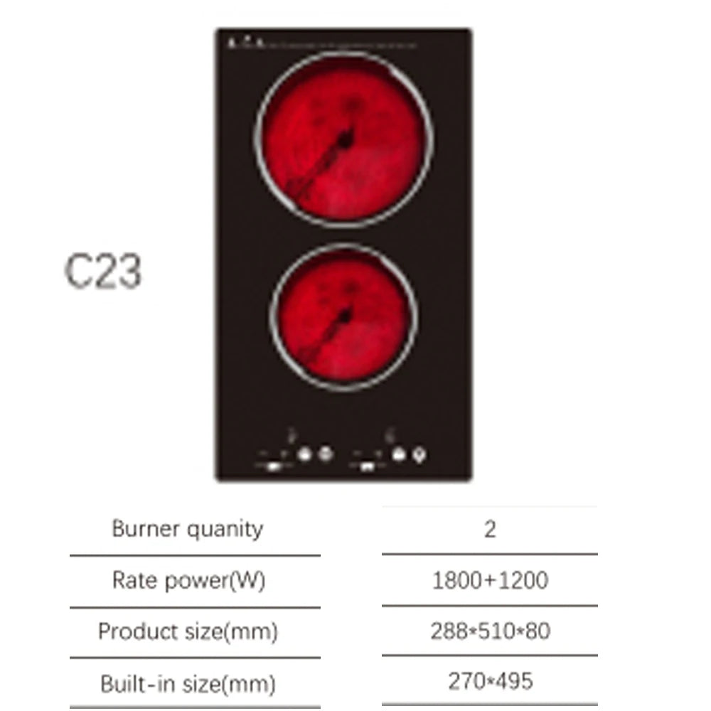 Double Ceramic Induction Cooktop - Electric Stove