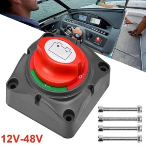 300A 12V–48V DC battery master switch with copper terminals - Main product view