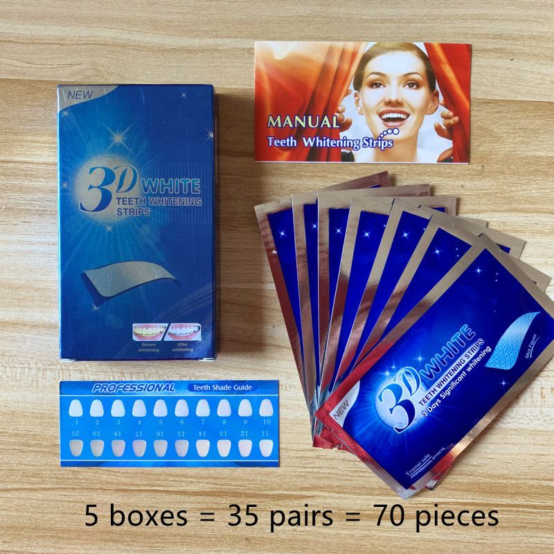 White teeth whitening stickers for adults, boxed 14-piece variant - Product view 4