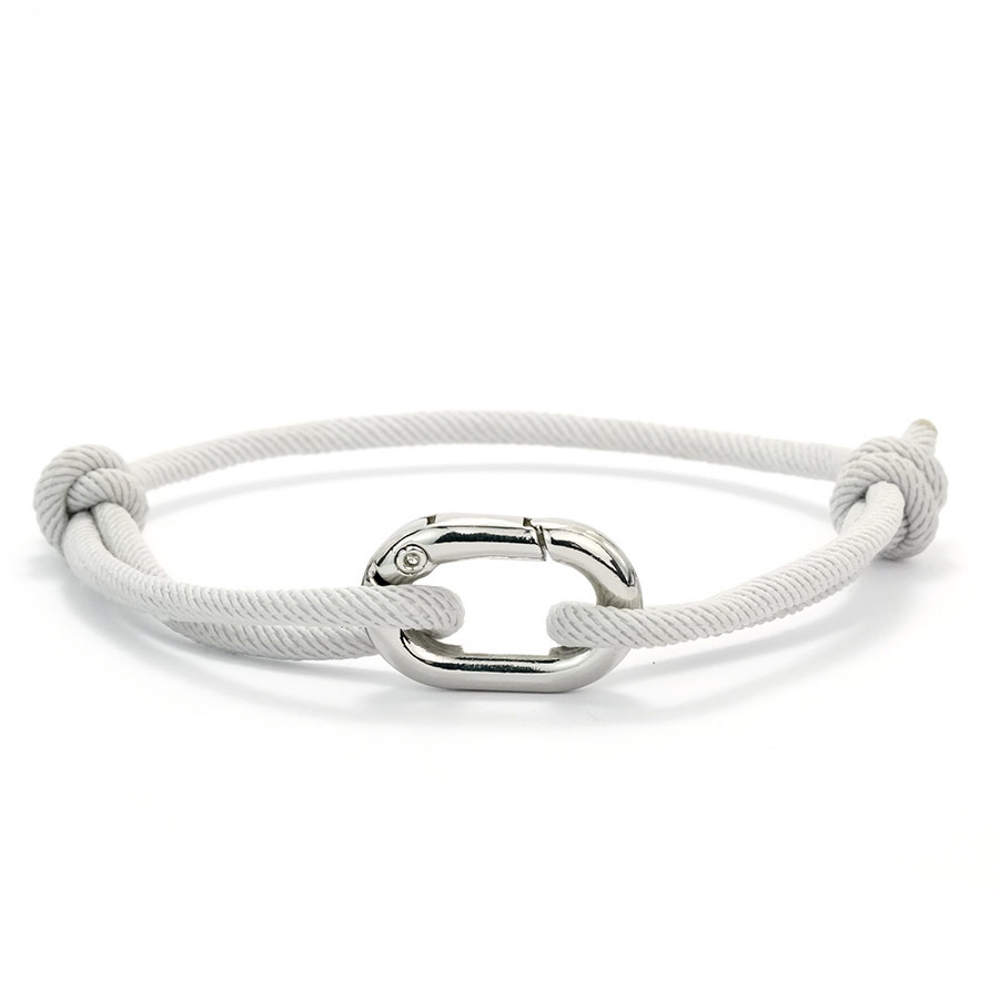 Handmade braided Milanese rope bracelet in a minimalist unisex style - Product view 2