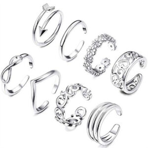 Feet Rings Foot Personality Charm Rose Simple Rings Women’s Rings - Main product view