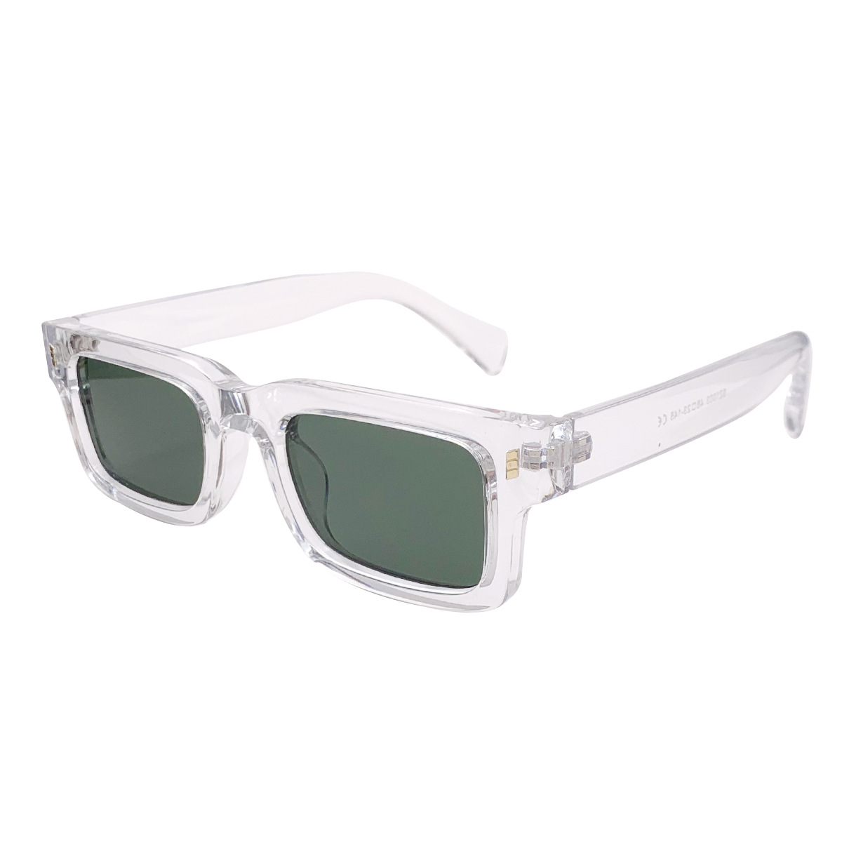 Men's retro rectangular sunglasses with a versatile fashion frame - Product view 2