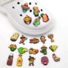 Mexican food series plastic shoe flower decoration for casual shoes and slippers - Main product view