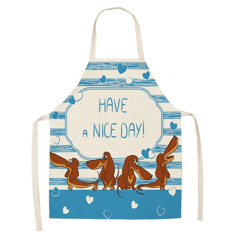 Cartoon puppy sleeveless polyester apron for everyday household use - Product view 4