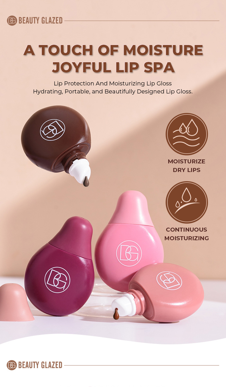 4-color Lip Moistening Colored Lip Lacquer - Product detail 11 Four-color moisturizing lip gloss lacquer - Product detail 11