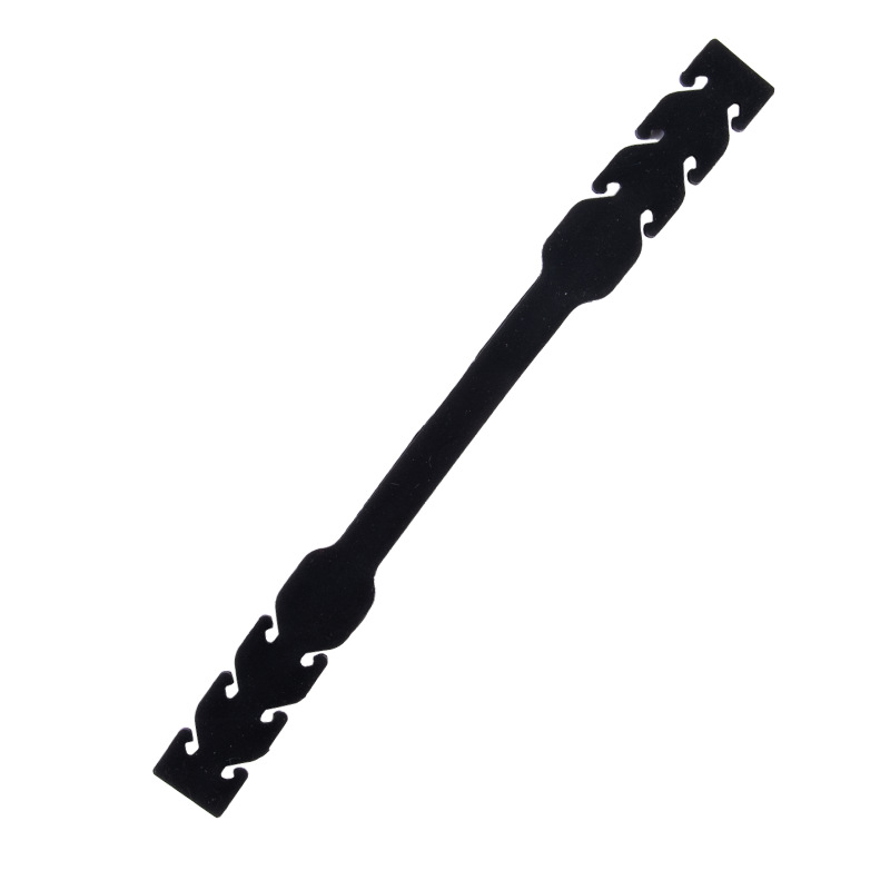Children’s food-grade silicone mask rope in assorted colors - Black-Child