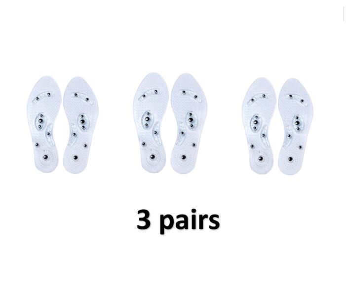 Pair of transparent magnetic massage insoles for casual shoes - Product view 6