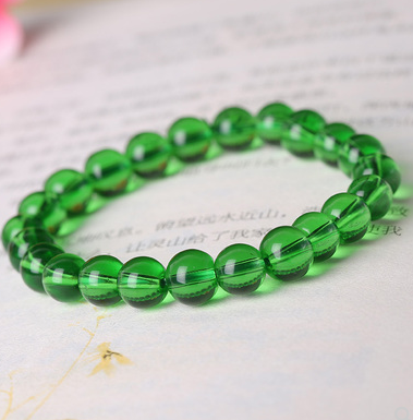 Natural crystal and semi-precious stone bracelet in ethnic style - Product view 10