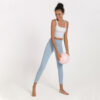 Women's quick-dry yoga outfit set with top and pants - Main product view