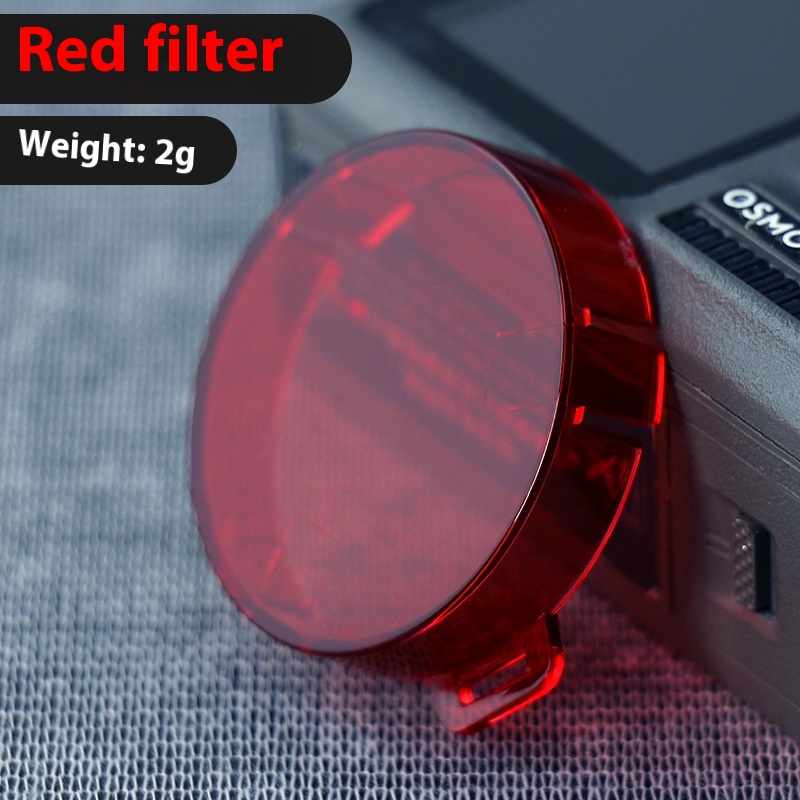 Acrylic DJI Osmo Action camera cover in pink, red, and purple - Product view 1