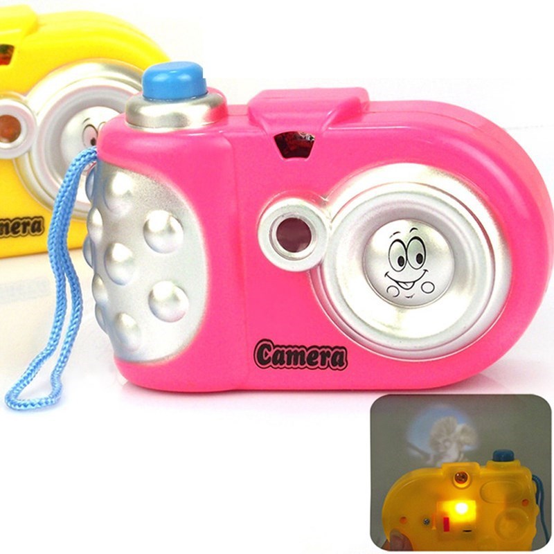 Kids’ plastic animal projection toy camera with sliding lens - Main product view