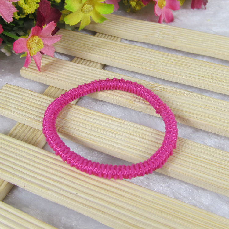 Unembellished elastic hair tie cord in a selected style - Product view 3
