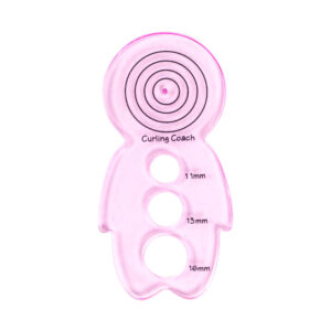 Roll paper hand tool in transparent pink or blue - Main product view