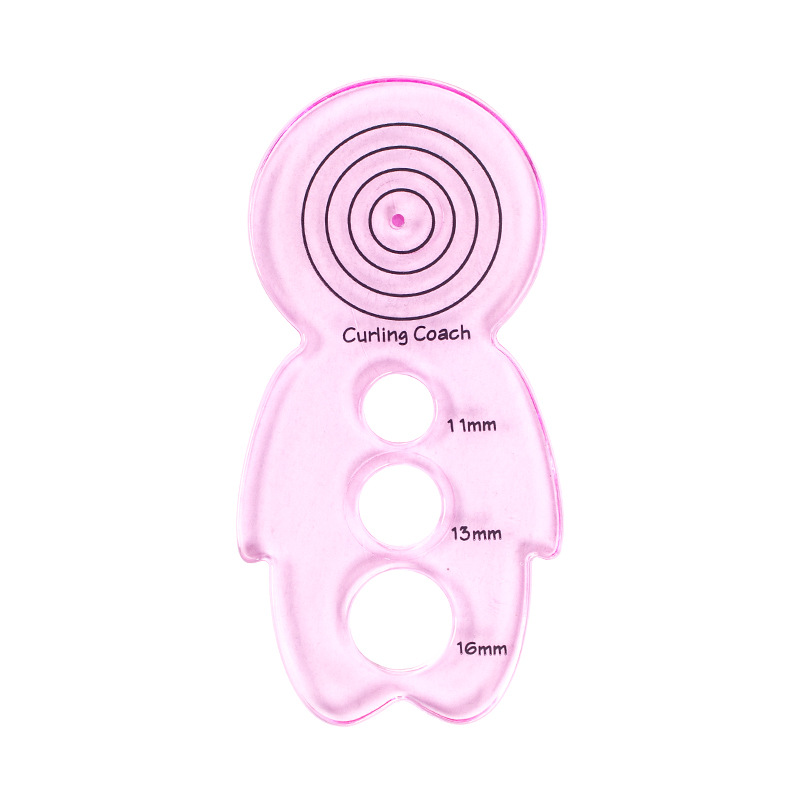Roll paper hand tool in transparent pink or blue - Main product view