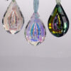 Abstract crystal lute pendant necklace with polished surface - Main product view