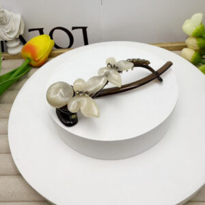 Bow twist butterfly banana hair clip for women's updo - Main product view