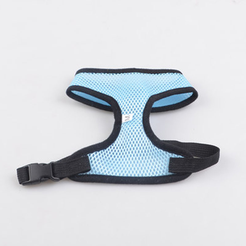 Padded nylon vest for a small dog or cat - Light Blue-XS