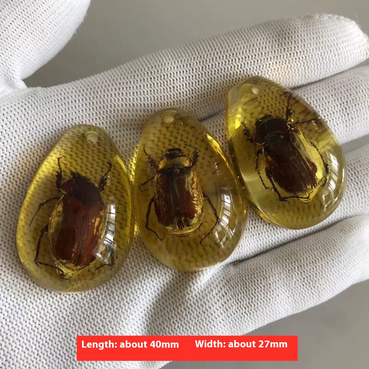 Blind box synthetic resin amber insect specimen with assorted insect designs - Product view 16