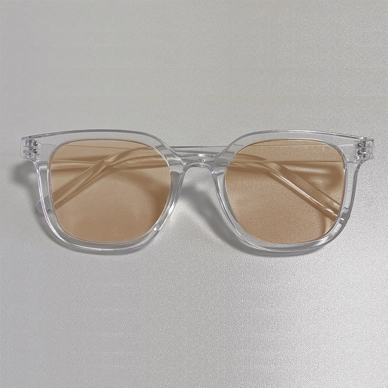 Square bold-frame sunglasses with optional UV400 myopia lenses - Product view 4