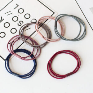 Three-in-one high-elastic hair tie ring in assorted colors - Main product view