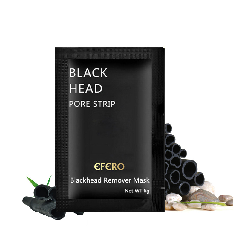 Bamboo charcoal black peel-off blackhead mask for the nose - Main product view