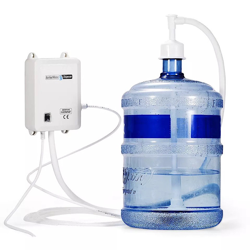 White electric bottle-mouth diaphragm water dispenser pump - Main product view