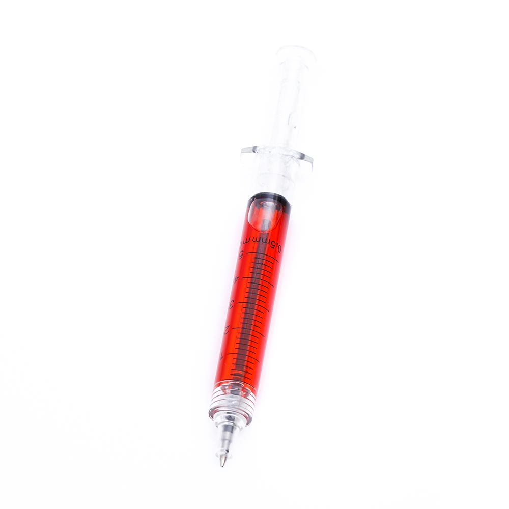 Creative needle tube ballpoint pen in a colorful design - Product view 6
