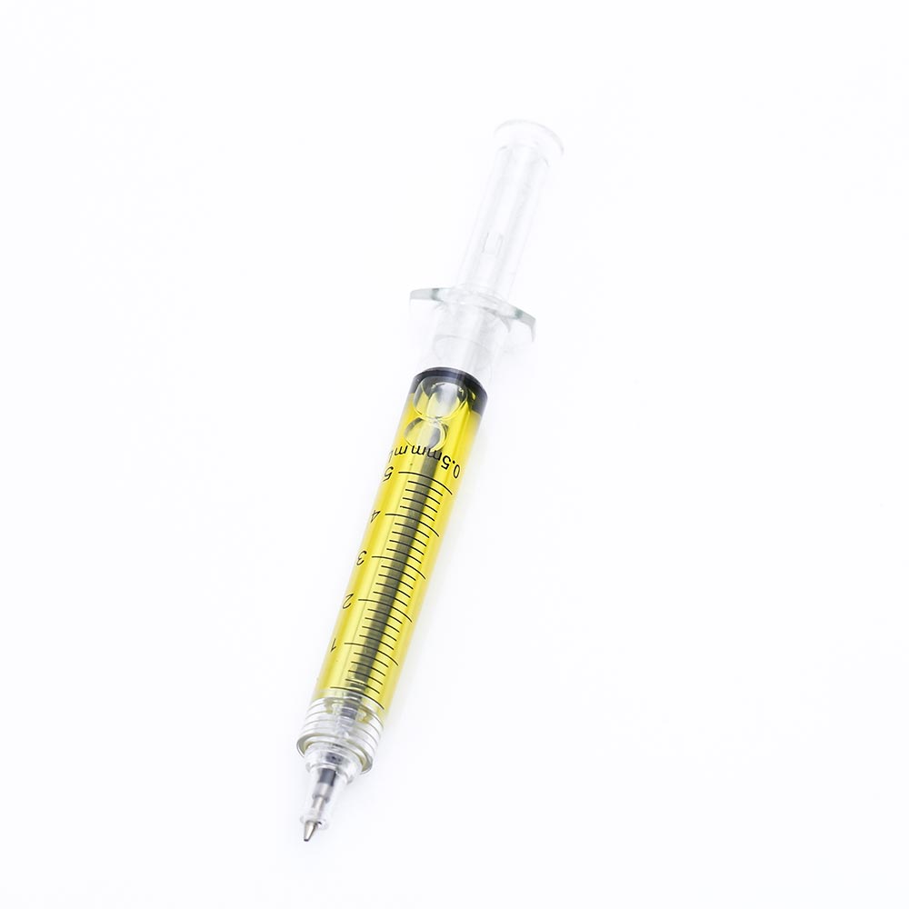 Creative needle tube ballpoint pen in a colorful design - Product view 5