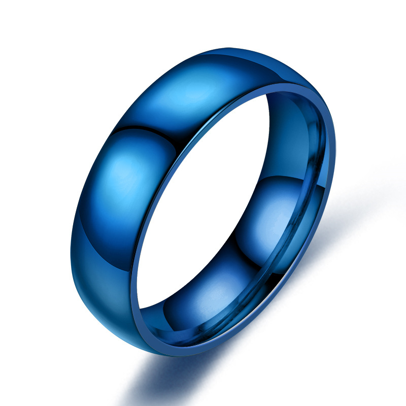 6 mm stainless steel ring with inner and outer ball details - Product view 4