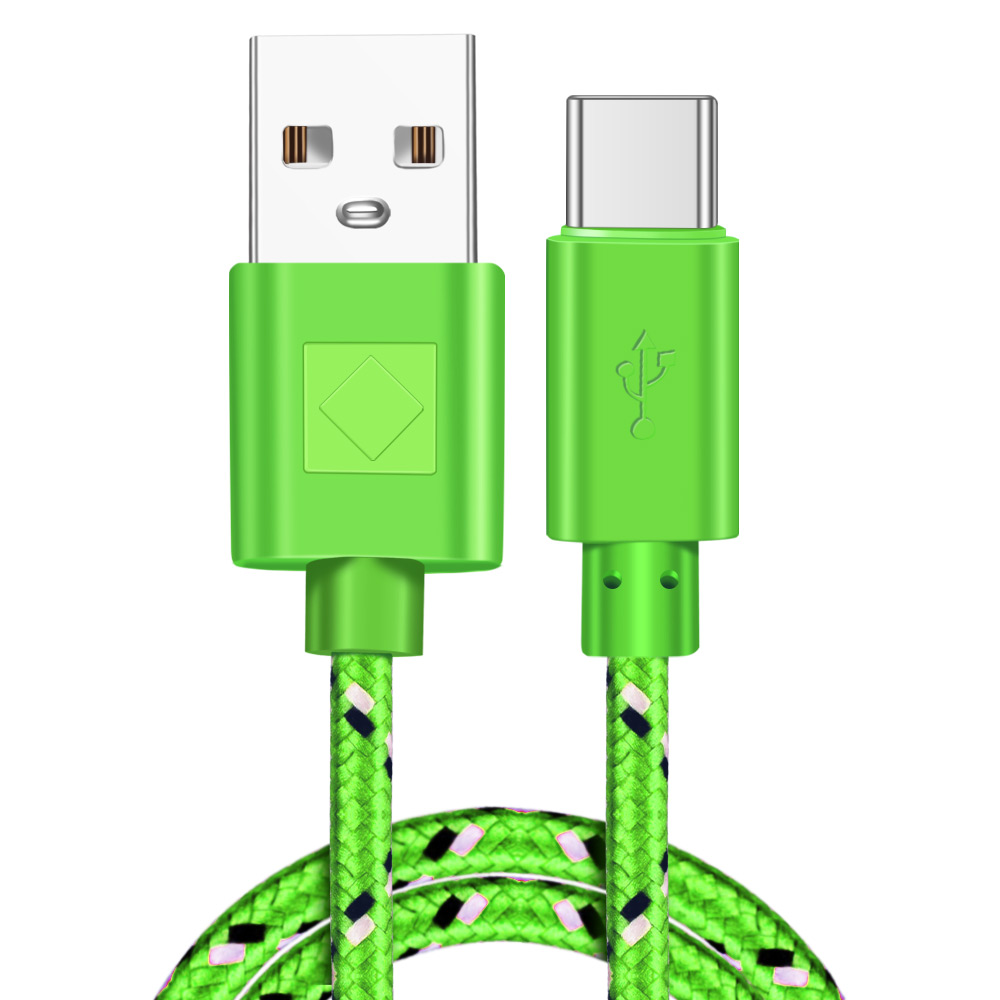 Braided nylon USB-C data cable for Type-C mobile phones - Product view 6