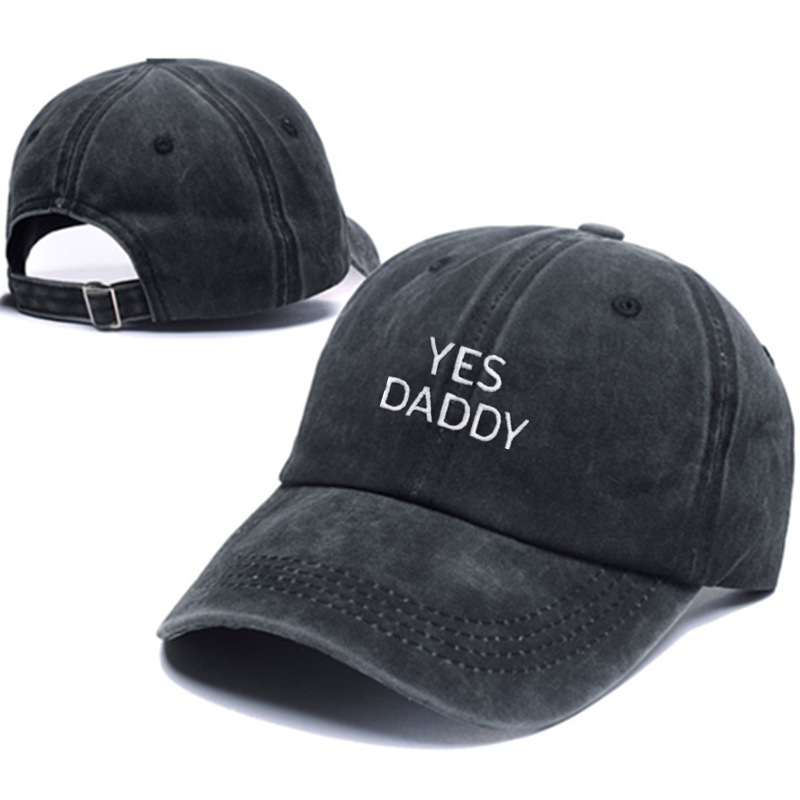 Baseball cap available in black, white, pink and washed black - Product view 5
