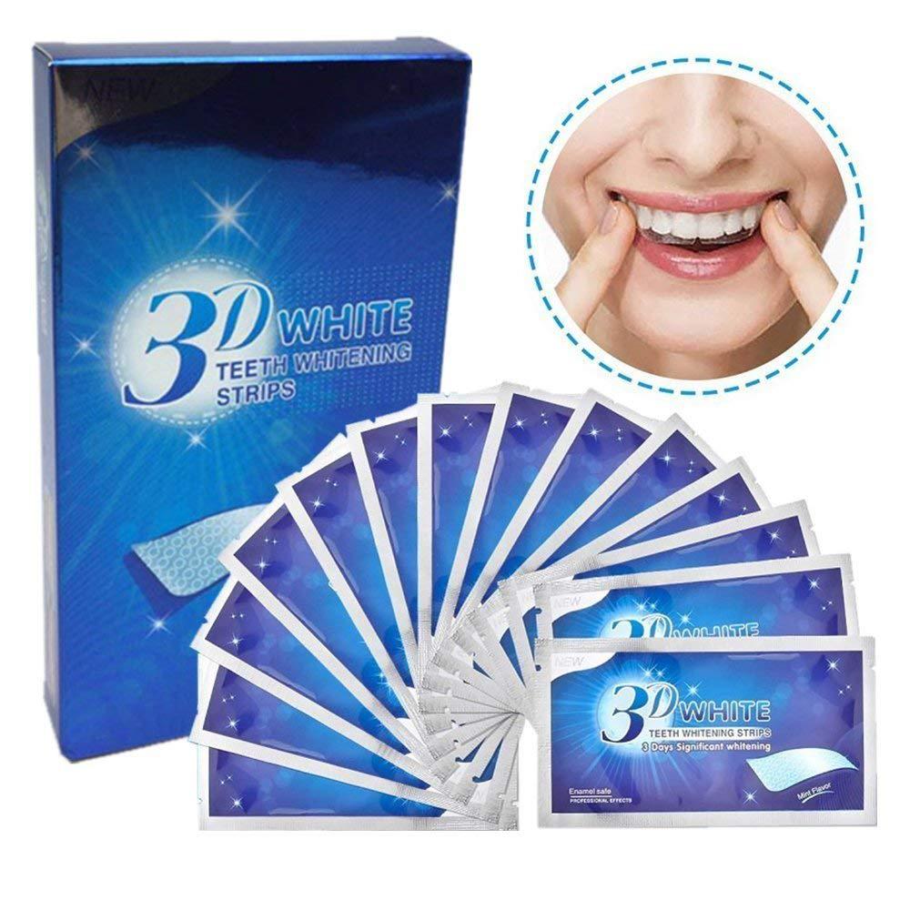 White teeth whitening stickers for adults, boxed 14-piece variant - Main product view