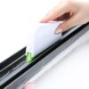 Green brush for cleaning window grooves and narrow gaps - Main product view