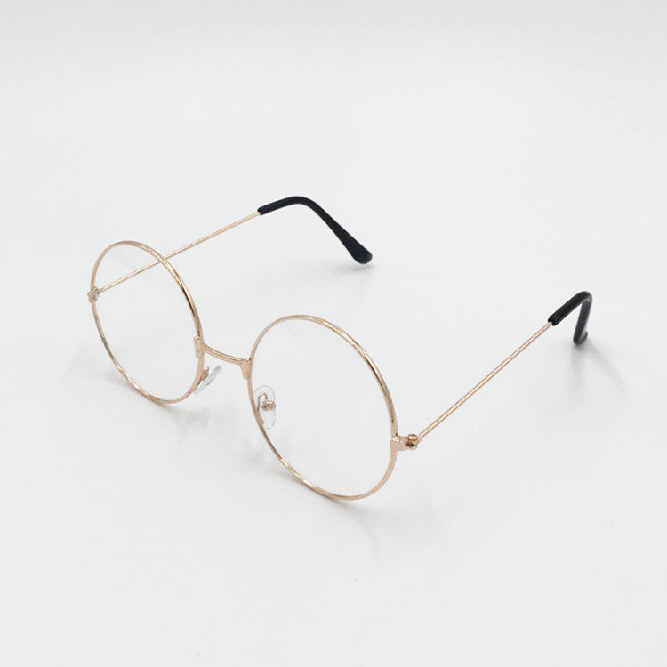 Korean-style Harajuku flat-lens vintage glasses with full metal frame - Product view 5