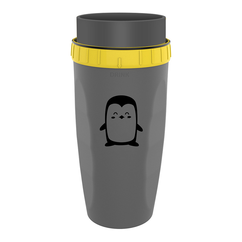 300ml double-walled twist-seal travel cup with straw opening - Product view 3