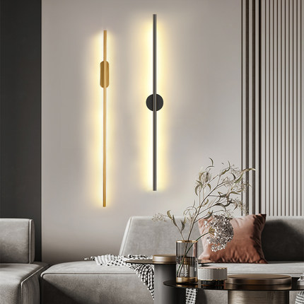 Modern LED long strip wall light with remote control - Product view 4