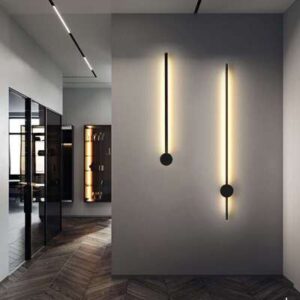 Modern LED long strip wall light with remote control - Main product view