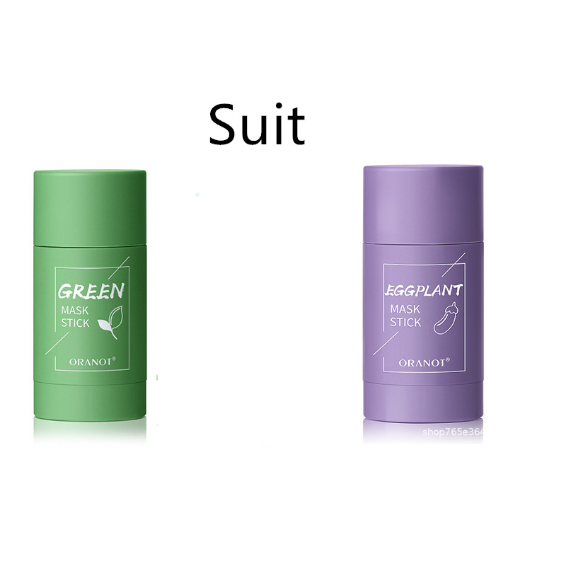 Green tea solid clay face mask for deep cleansing and moisturizing skincare - Product view 6