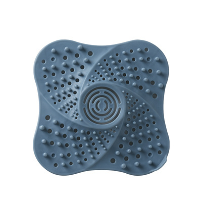 Black silicone hair drain catcher with suction cup base - Product view 6