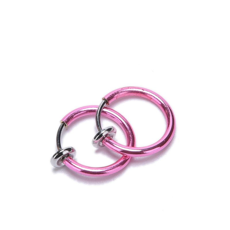 11mm round clip-on fake nose ring in an available finish - Product view 1