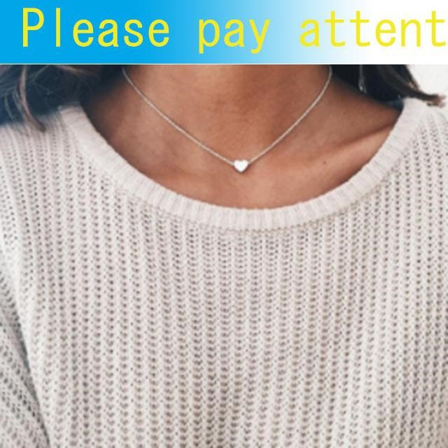 Women’s alloy moon pendant necklace with a single-layer design - Product view 9