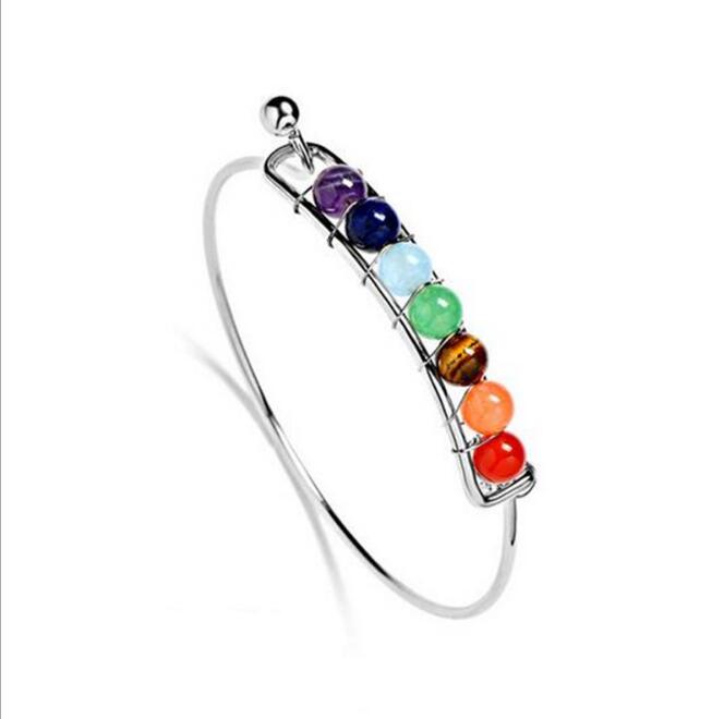 Boho-inspired round beaded bracelet in a gold or silver color option - Product view 1